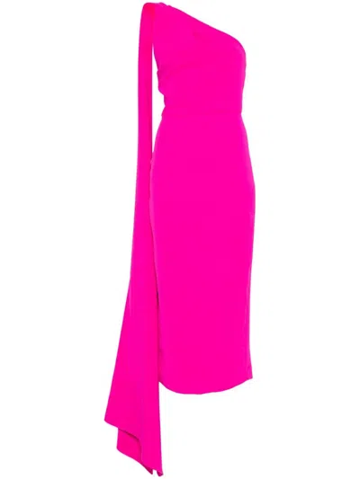 Solace London Women Samira Midi Dress In Pink