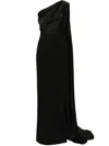 Solace London Yeva Gown In Black