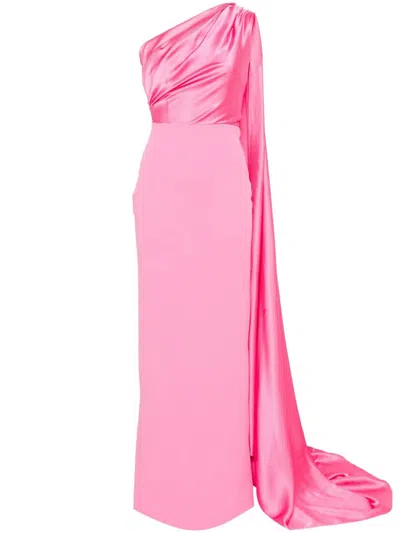 Solace London Yeva Maxi Dress In Pink