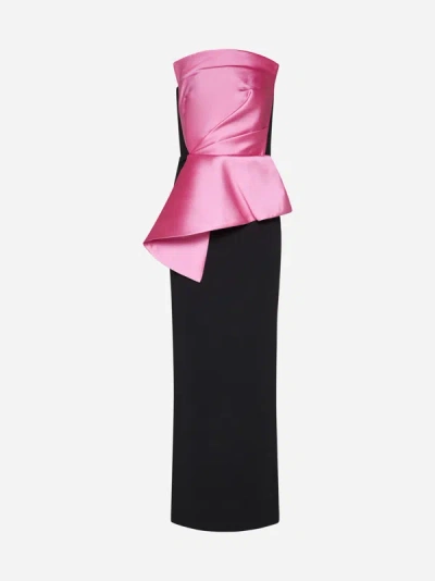 Solace London Zuri Maxi Dress In Pink