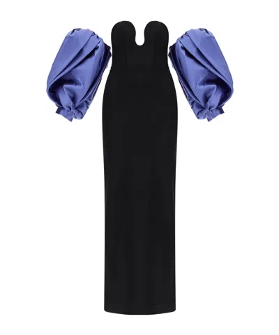 Solace Long Karina Dress In Black
