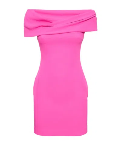 Solace London Neve Crepe Mini Dress In Pink