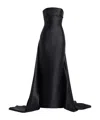 Solace London Tiffany Strapless Maxi Dress In Black
