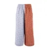 Solai Women's Blue Dawn & Dusk Patchwork Culottes In Blue