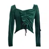 Solai Women's Green Forest Nymph Top In Green