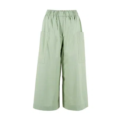 Solai Women's Green Mint Garden Culottes