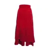 Solai Women's Red Mars Cord Skirt In Red