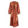 Solai Women's Red Woodland Dryad Dress In Red