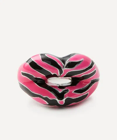 Solange Azagury-partridge Limited Edition Neon Pink Tiger Hotlips Ring