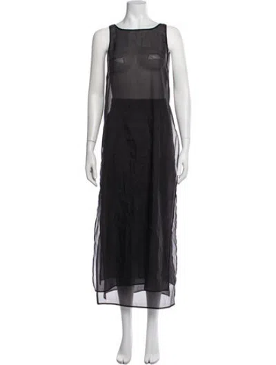 Pre-owned Solaqua Skirt Suit In Black