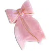 Solar Eclipse Bow Hair Claw Clip In Pink