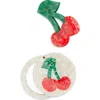 Solar Eclipse Cherry Jaw Clip & Mirror Set In Multi