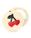Solar Eclipse Compact Mirror - Cherry Hearts In Neutral