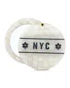 Solar Eclipse Compact Mirror - Nyc Mosaic In Gray