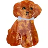 Solar Eclipse Doodle Puppy Claw Clip In Brown