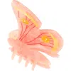 Solar Eclipse Emperor Silk Butterfly Hair Clip In Pink