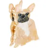 Solar Eclipse Frenchie Claw Hair Clip In Brown
