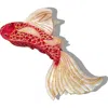 Solar Eclipse Hand Painted Koi Fish Claw Clip In Multi
