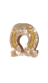 Solar Eclipse Hand-painted Lucky Horseshoe Hair Clip
