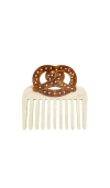 Solar Eclipse Hand-painted Pretzel Pocket Hair Comb