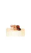 Solar Eclipse Hand-painted Puppies Detangling Wide Tooth Hair Comb