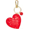 Solar Eclipse Handmade Heart Key Chain Bag Charm In Gold