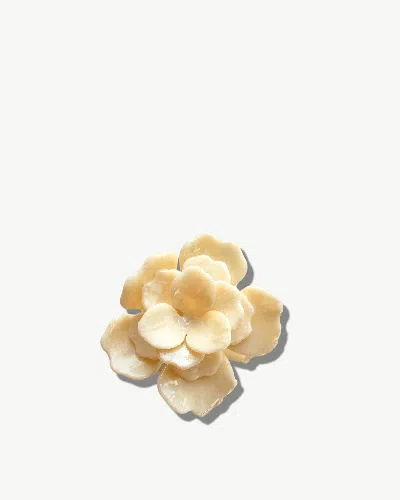 Solar Eclipse Handmade Origami Gardenia Hair Clip In White