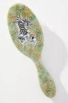 Solar Eclipse Handpainted Acetate Hair Brush In Green