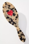 Solar Eclipse Handpainted Acetate Hair Brush In Black