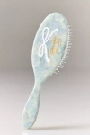 Solar Eclipse Handpainted Acetate Hair Brush In Green
