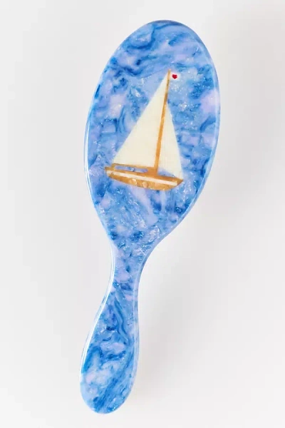 Solar Eclipse Handpainted Acetate Hair Brush