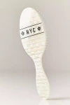 Solar Eclipse Handpainted Acetate Hair Brush In White