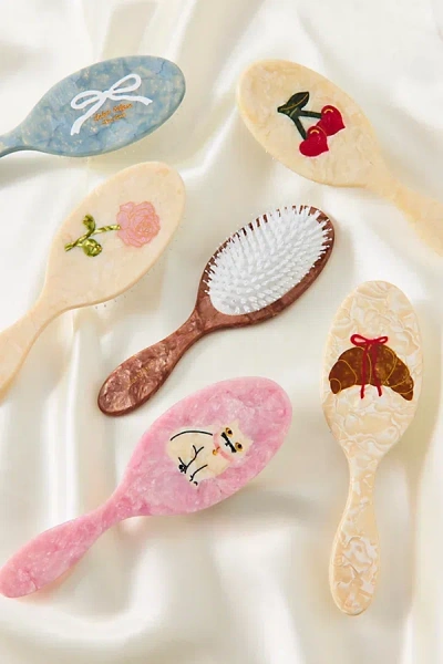 Solar Eclipse Hand-painted Amazing Hair Day Paddle Brush In Books At Urban Outfitters In Multi
