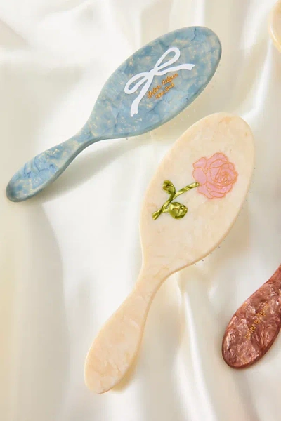 Solar Eclipse Hand-painted Amazing Hair Day Paddle Brush In Rose At Urban Outfitters In Multi