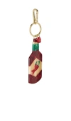 Solar Eclipse Hand-painted Bag Charm In Brown