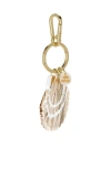 Solar Eclipse Hand-painted Bag Charm In Gold