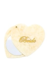 Solar Eclipse Hand-painted Bride Compact Mirror In Neutral