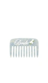 Solar Eclipse Hand-painted Bride Pocket Comb In Blue