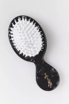 Solar Eclipse Handpainted Compact 2-1 Perfect Daily Brush In Black