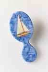 Solar Eclipse Handpainted Compact 2-1 Perfect Daily Brush In Blue