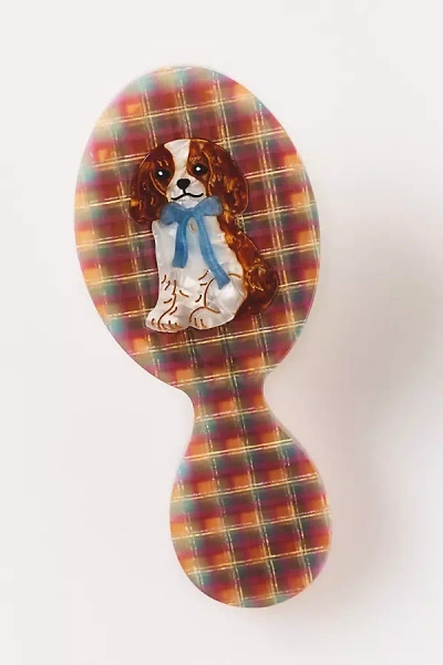 Solar Eclipse Handpainted Compact 2-1 Perfect Daily Brush In Multi