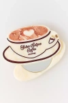 Solar Eclipse Handpainted Compact Mirror In Multi