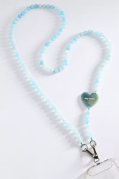 Solar Eclipse Hand-painted Crossbody Phone Chain In Blue
