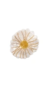 Solar Eclipse Hand-painted Daisy Lay Down Claw Clip In Transparent