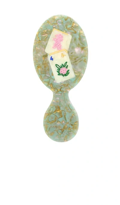 Solar Eclipse Hand-painted Flower Mahjong Handbag Hero Brush In N,a