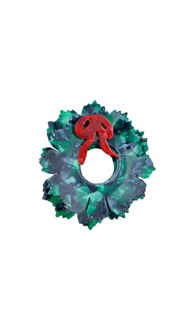 Solar Eclipse Hand-painted Origami Wreath Hair Claw Clip In N,a