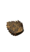 Solar Eclipse Hand-painted Pinecone Claw Hair Clip In Black