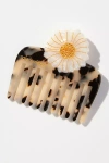 Solar Eclipse Handpainted Pocket Comb In Beige