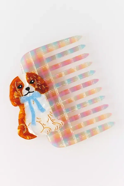 Solar Eclipse Handpainted Pocket Comb In Multi
