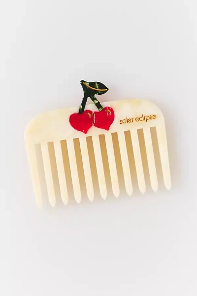 Solar Eclipse Handpainted Pocket Comb In Multi